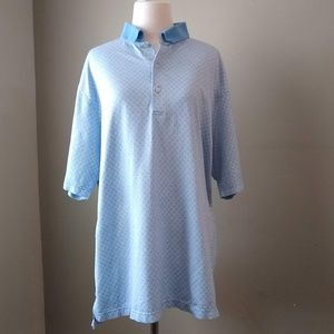 Fairway & Greene Blue Golf Polo Shirt Men's Large